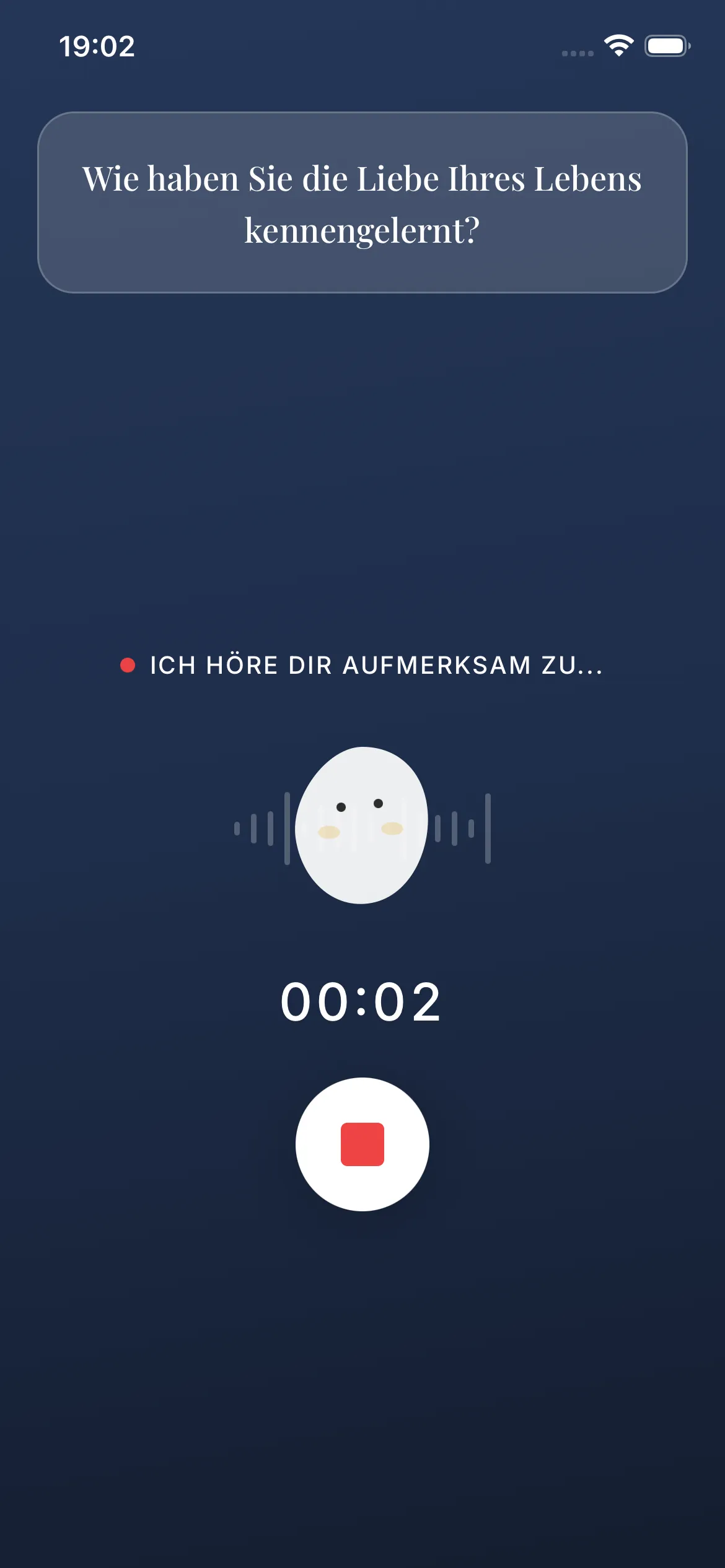 Raconteo mobile app - enregistrement vocal