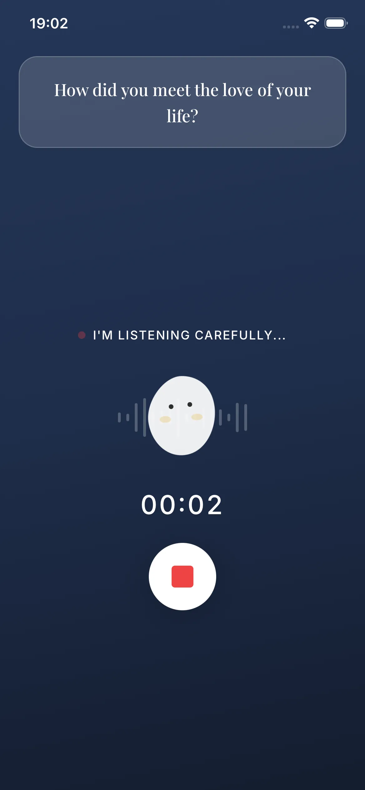 Raconteo mobile app - enregistrement vocal