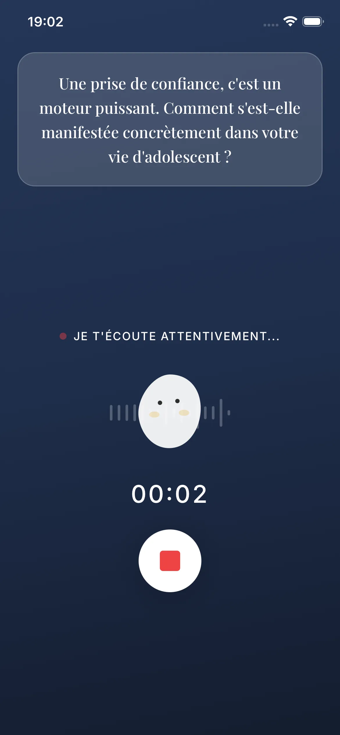 Raconteo mobile app - enregistrement vocal