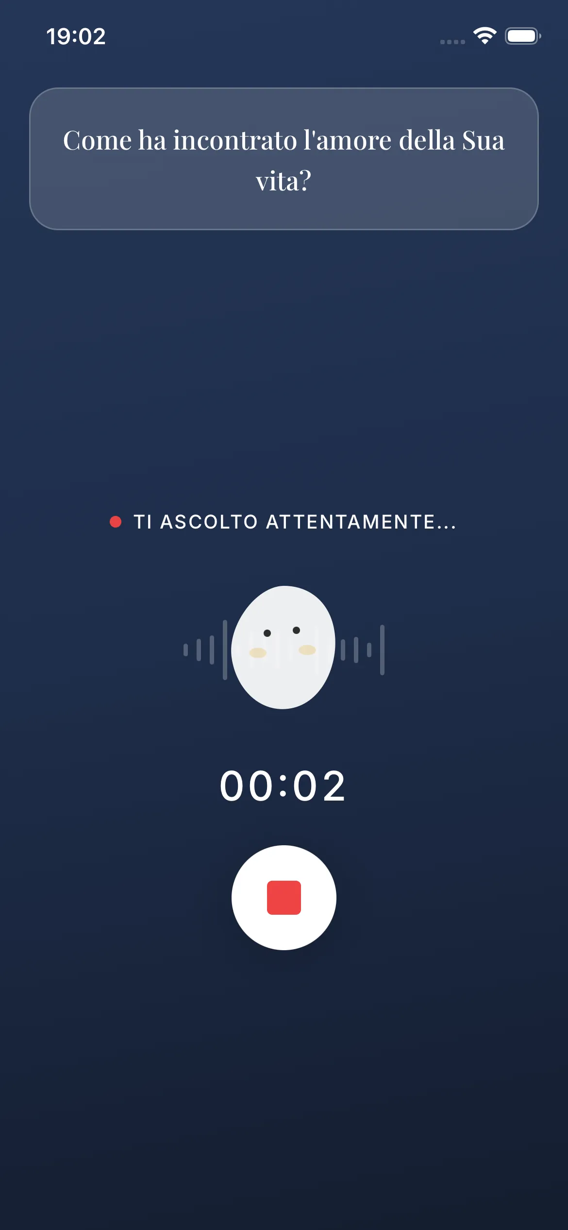 Raconteo mobile app - enregistrement vocal